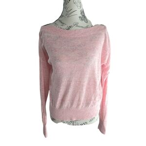 Banana Republic Light Pink‎ Off-Shoulder Sweater
